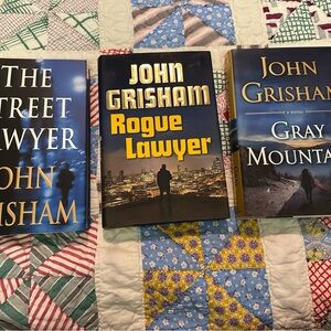 3 1st Ed Hardcover By Grisham, John the street Lawyer, Roe Lawyer, Gray Mountain